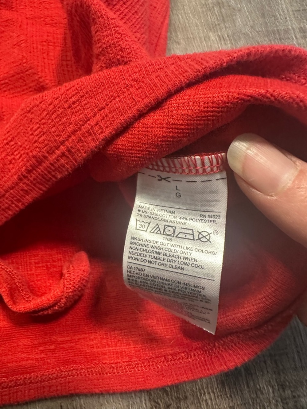 Old Navy Red Tie-Knot Button Tank Top - Picture 8 of 8